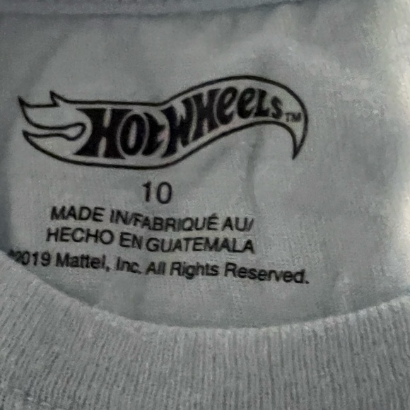 Carters long sleeve tee fire truck and Hot Wheels cotton tee - Picture 2 of 3